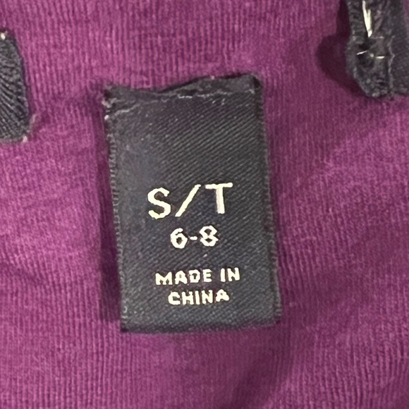 LANDS END purple v-neck long dress/size S - Picture 5 of 8